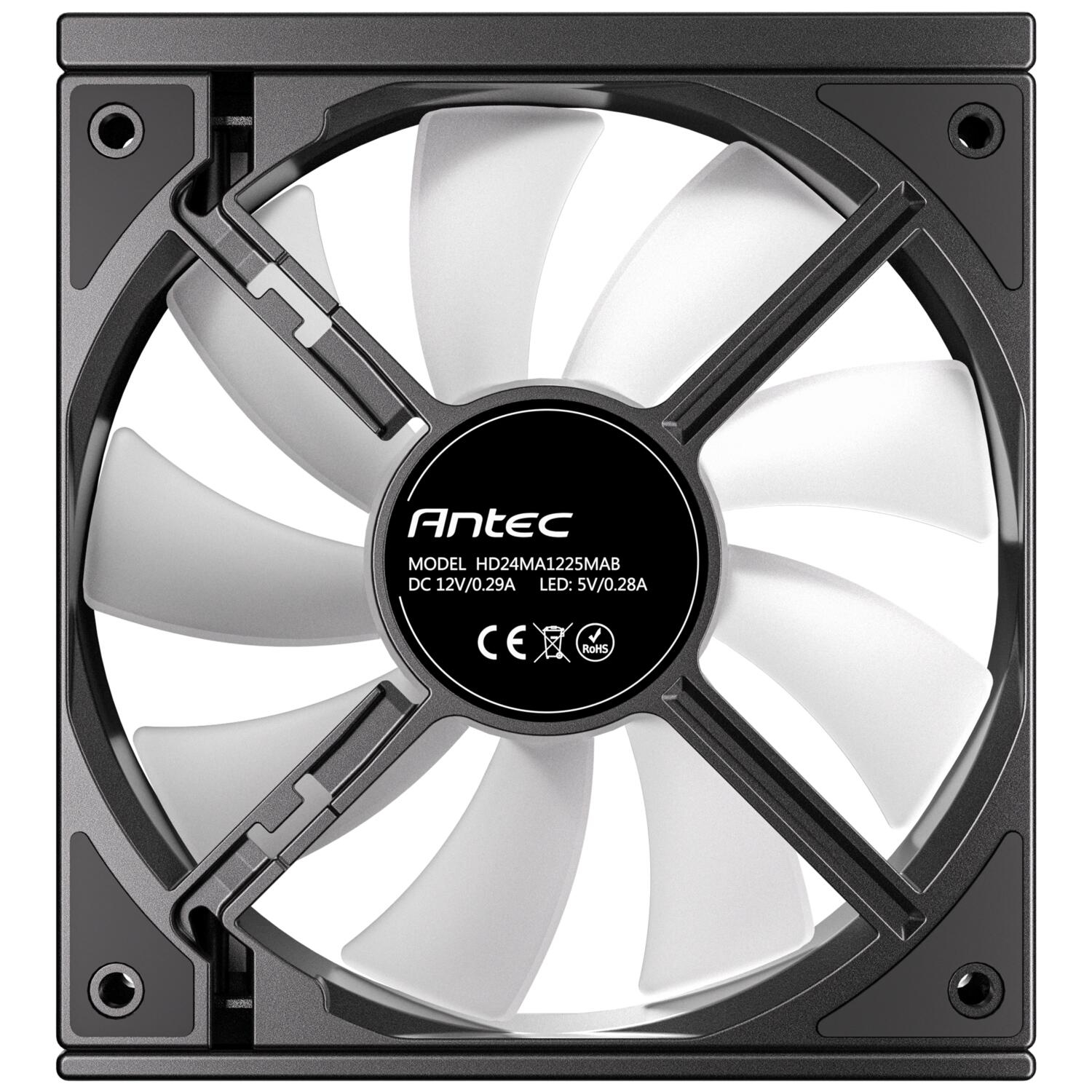 Antec C120 ARGB 120mm 1500 RPM PWM Siyah Kasa Fanı 3`lü Paket