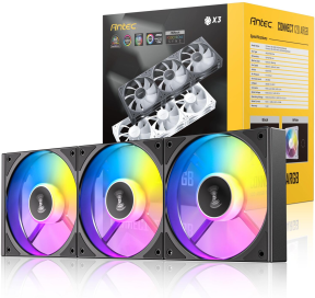 Antec C120 ARGB 120mm 1500 RPM PWM Siyah Kasa Fanı 3`lü Paket