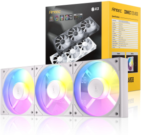 Antec C120 ARGB 120mm 1500 RPM PWM Beyaz Kasa Fanı 3`lü Paket