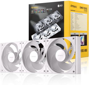 Antec Connect C120R ARGB 120mm 1800 RPM PWM Reverse Beyaz Kasa Fanı 3`lü Paket