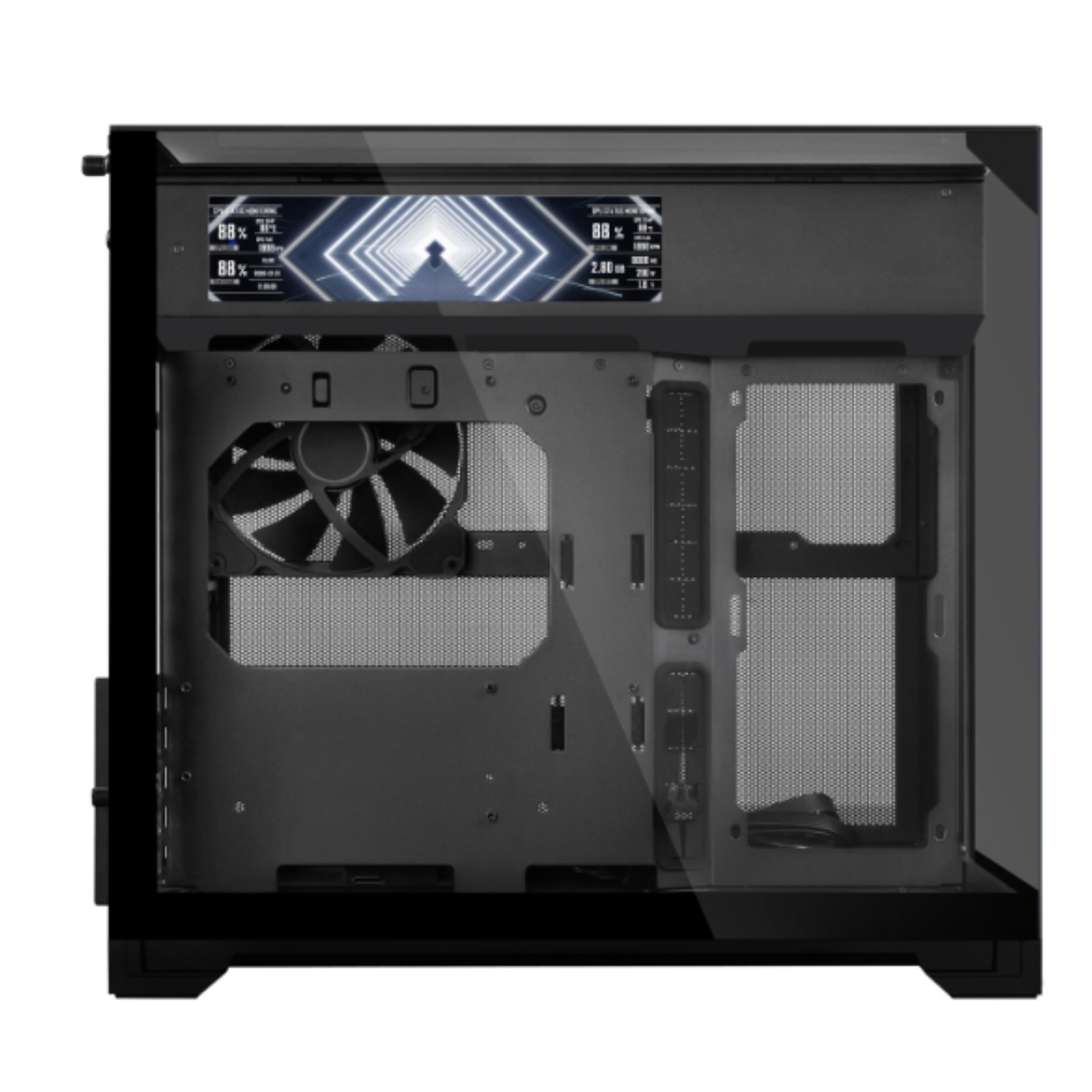 Lian Li O11 Vision M Digital Siyah Mid Tower mATX Kasa (G99.O11VMDX.00)