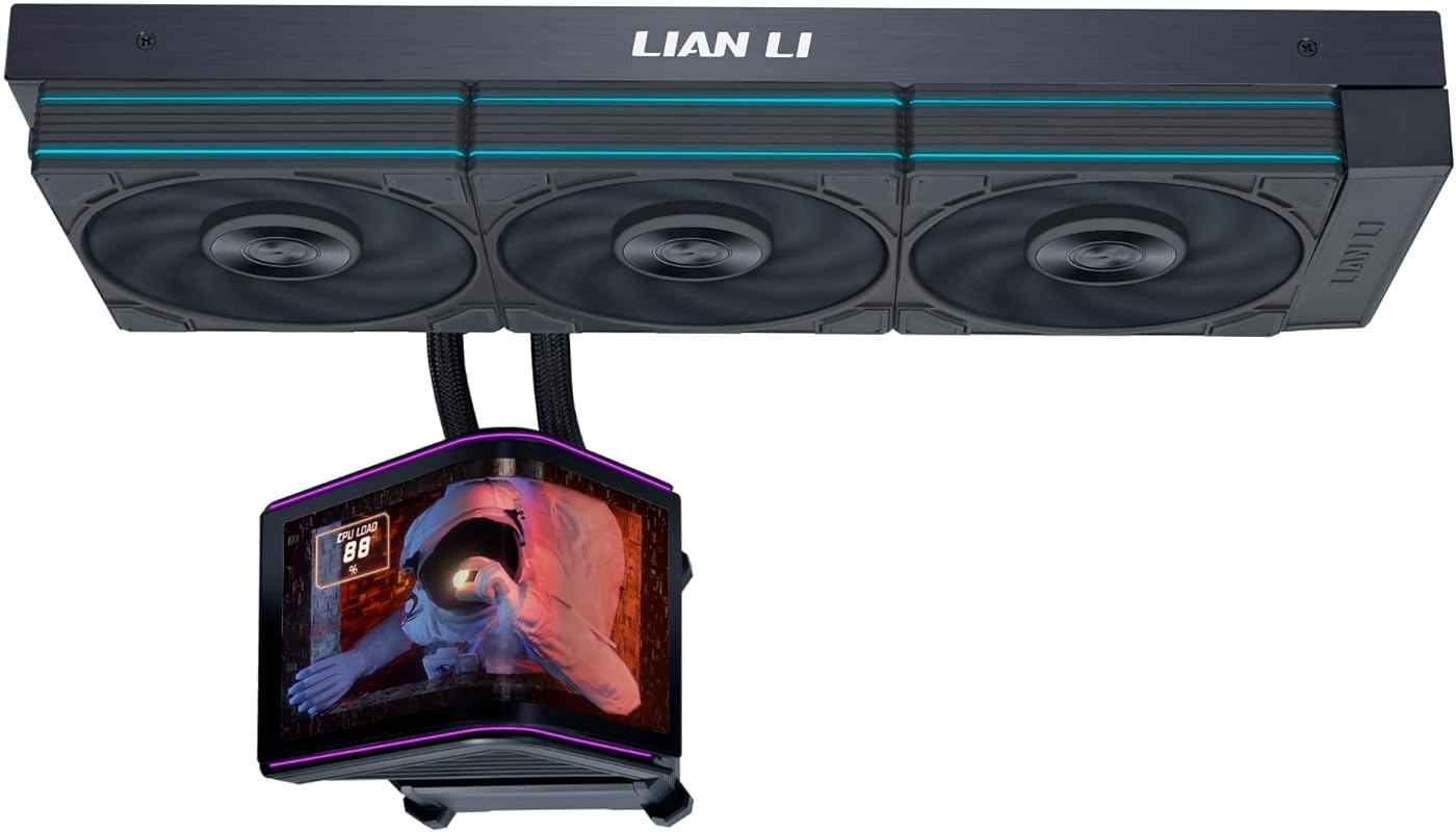 Lian Li HydroShift II OLED Curved 360P28 360mm Siyah Sıvı Soğutucu 