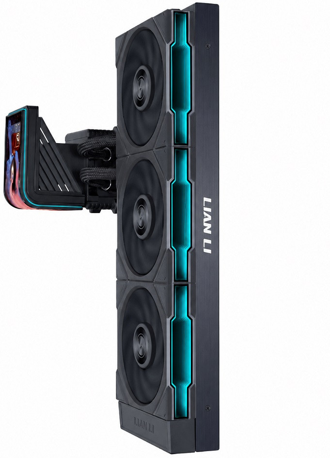 Lian Li HydroShift II OLED Curved 360P28 360mm Siyah Sıvı Soğutucu 