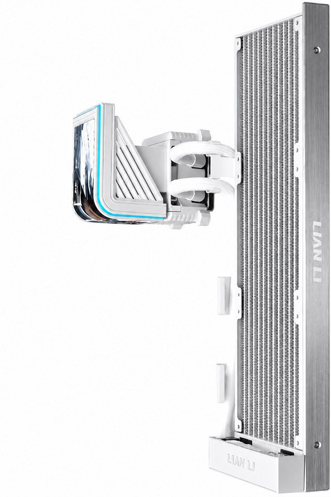 Lian Li HydroShift II OLED Curved 360P28 360mm Beyaz Sıvı Soğutucu 