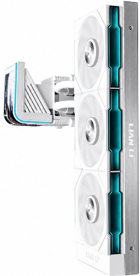 Lian Li HydroShift II OLED Curved 360P28 360mm Beyaz Sıvı Soğutucu 