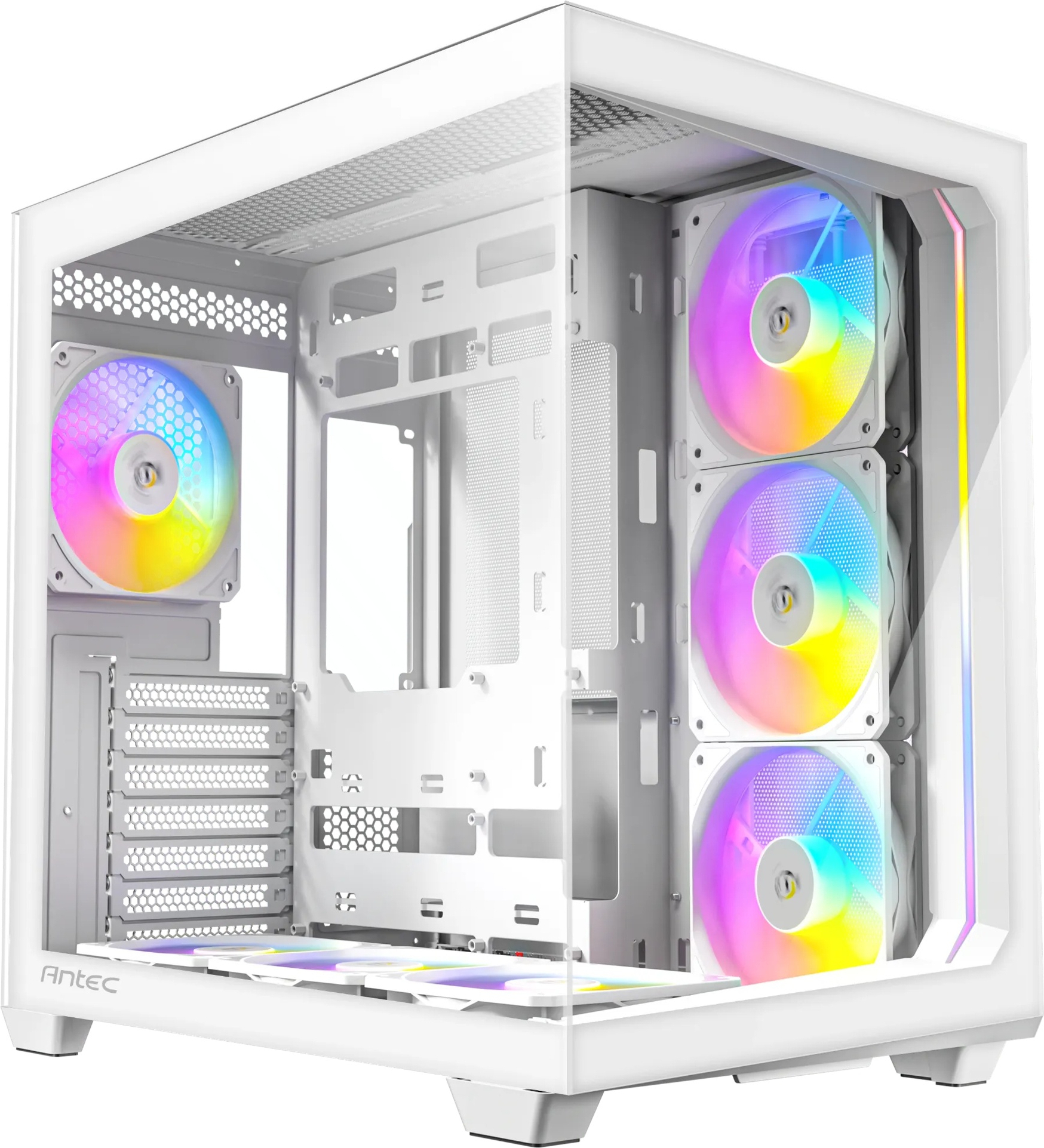Antec C5 ARGB 7x120mm ARGB Fan Temperli Cam USB Type-C Beyaz Mid Tower Gaming (Oyuncu) Kasa