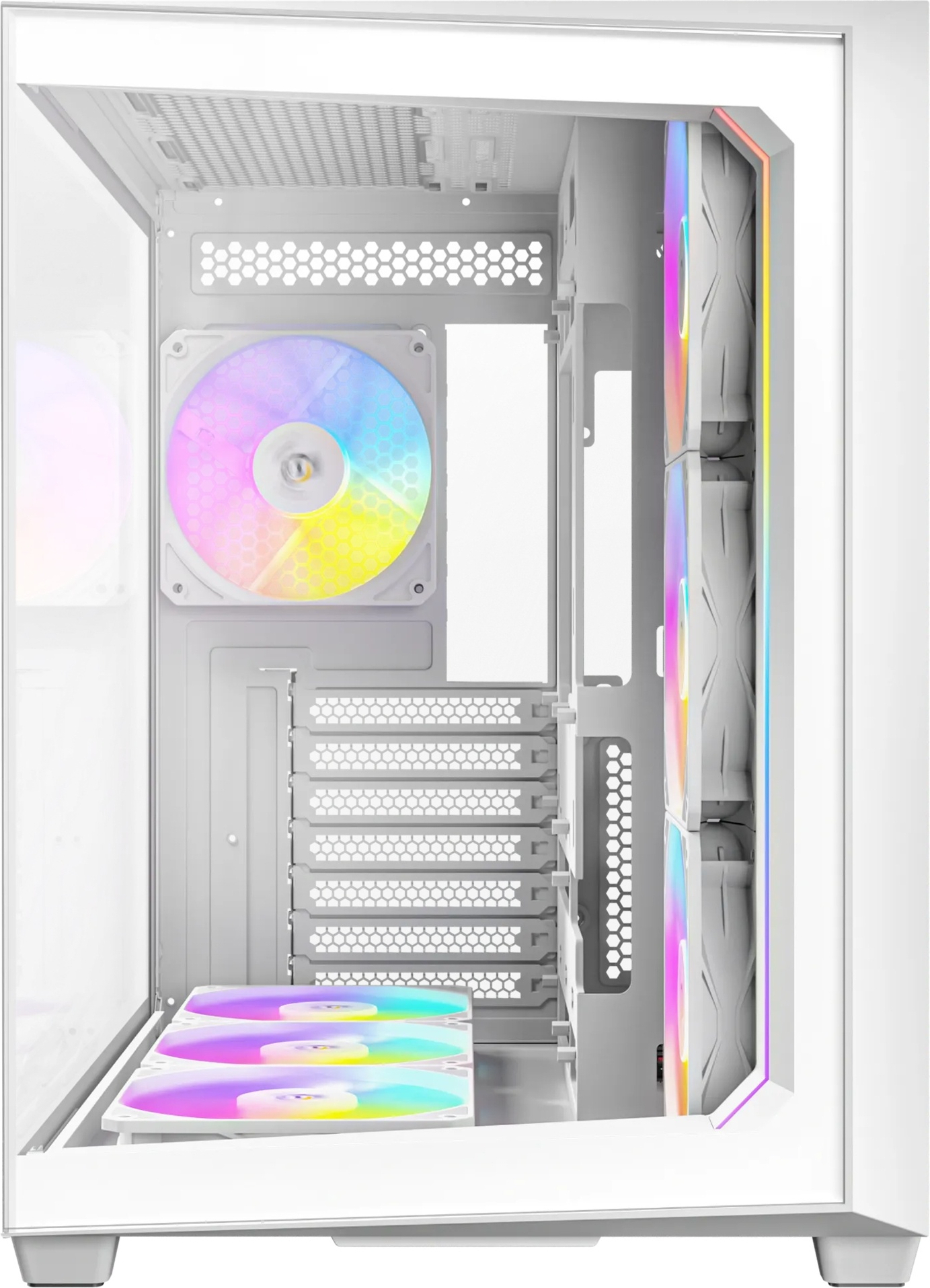 Antec C5 ARGB 7x120mm ARGB Fan Temperli Cam USB Type-C Beyaz Mid Tower Gaming (Oyuncu) Kasa