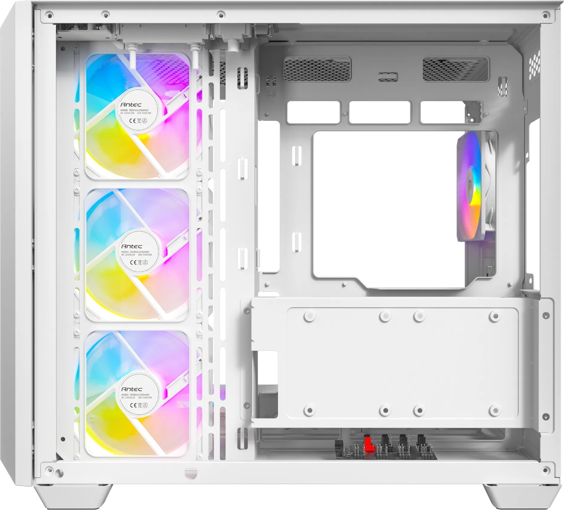 Antec C5 ARGB 7x120mm ARGB Fan Temperli Cam USB Type-C Beyaz Mid Tower Gaming (Oyuncu) Kasa