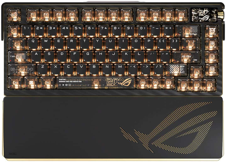 ASUS ROG Azoth Extreme Edition 20. Yıl NX Mekanik Switch 8K Hz Hotswap RGB Kablosuz Türkçe Gaming Klavye