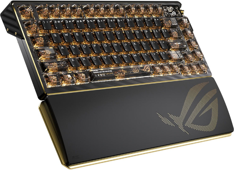 ASUS ROG Azoth Extreme Edition 20. Yıl NX Mekanik Switch 8K Hz Hotswap RGB Kablosuz Türkçe Gaming Klavye