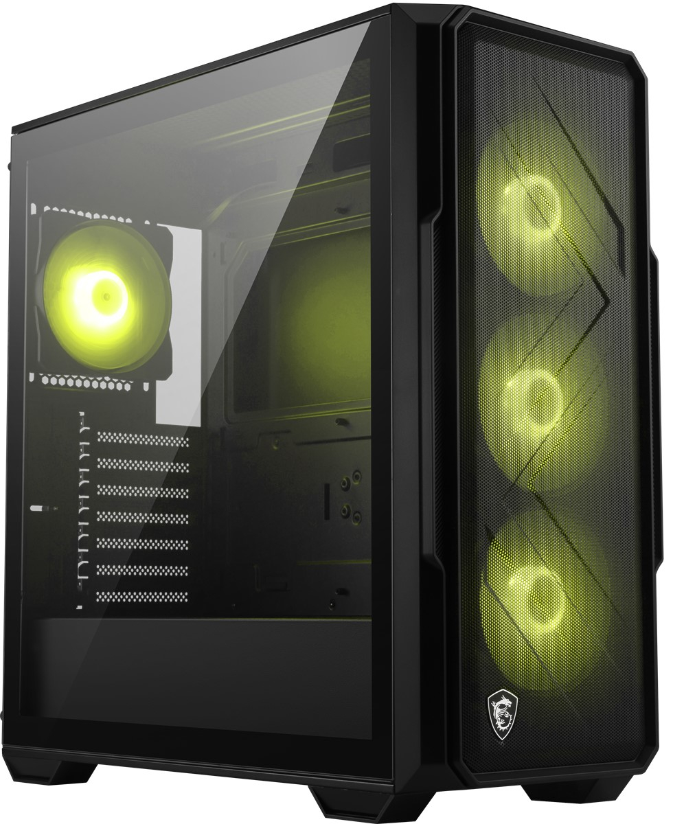 MSI MAG FORGE 151A B75 Black 750W 4x Auto RGB Fan USB 3.2 Mid-Tower Gaming (Oyuncu) Kasa
