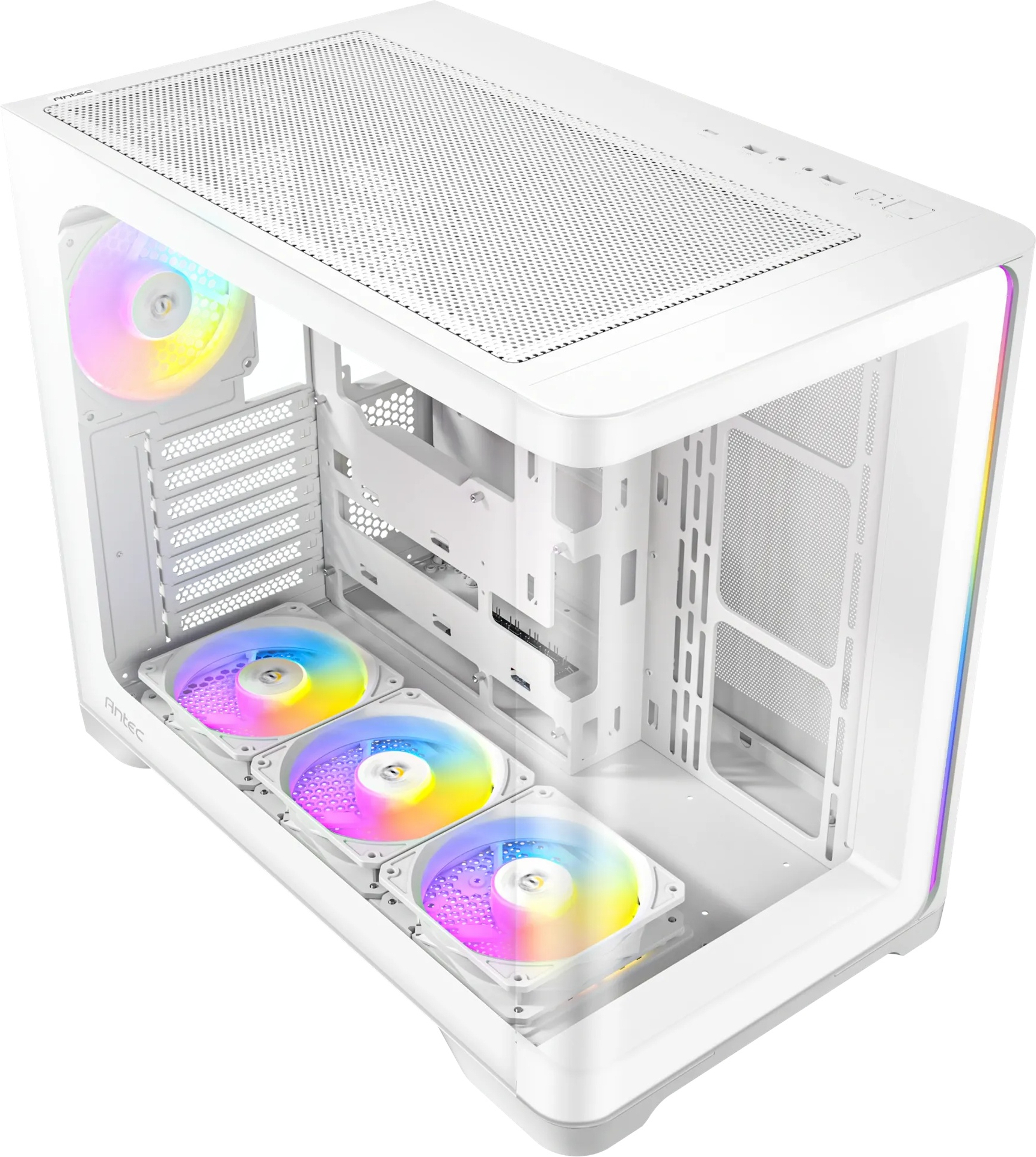 Antec C5 ARGB 7x120mm ARGB Fan Temperli Cam USB Type-C Beyaz Mid Tower Gaming (Oyuncu) Kasa
