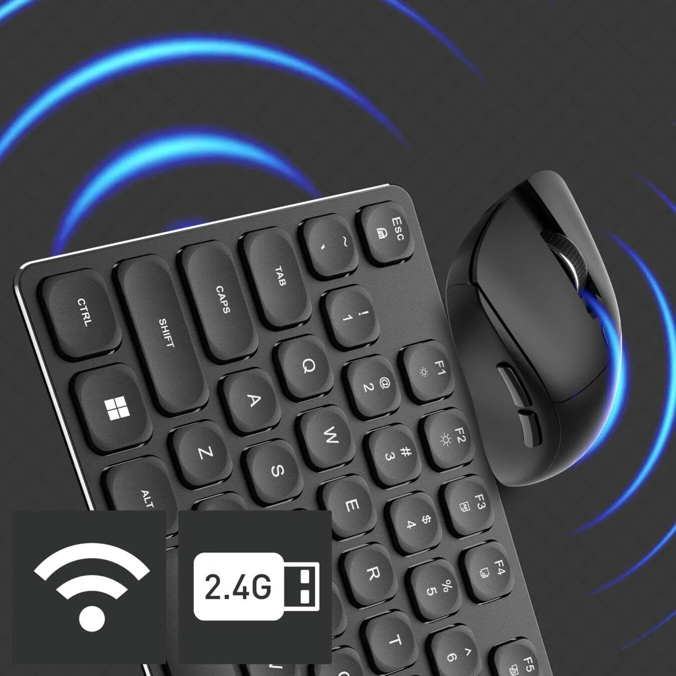 MSI FORGE K210 Wireless Combo Türkçe Kablosuz Klavye Mouse Set