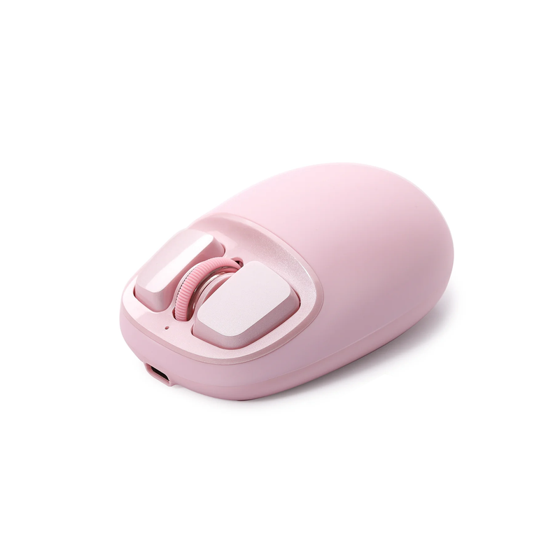YUNZII C1 Silikon Pembe Kablosuz Mouse