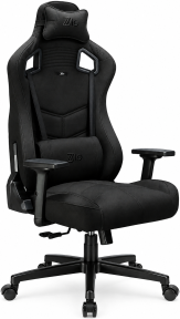 Zio Venom 1565B1110 Jet Black Keten Stone Gray Oyuncu Koltuğu - Ayak Uzatmasız