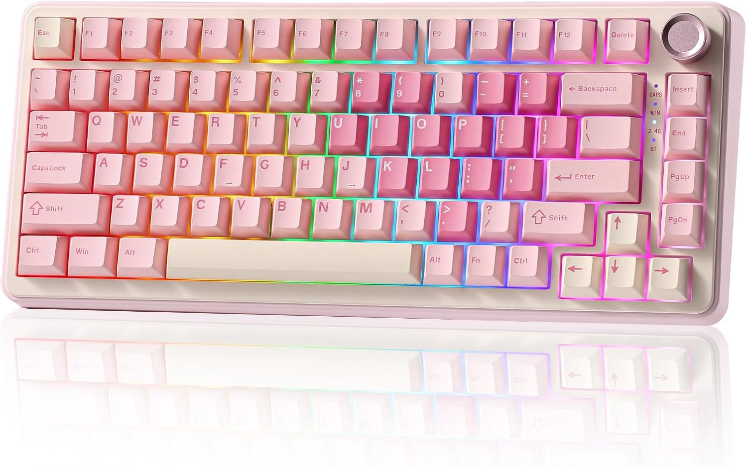 YUNZII B75 Pro Mekanik Klavye Pembe Milk Switch