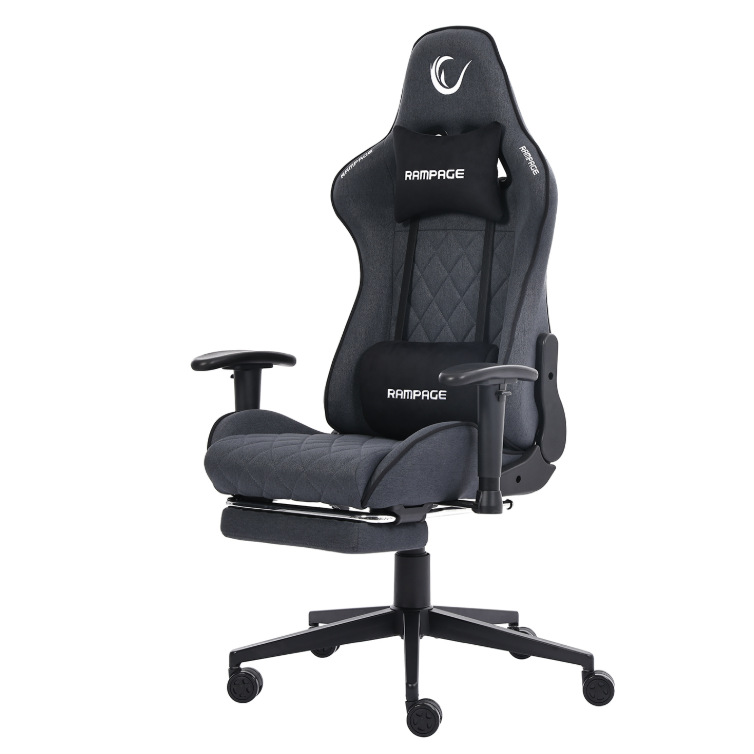 Rampage KL-R29 Myth Pro Üst Seviye Terletmez Kumaş Gri Gaming Oyuncu Koltuğu