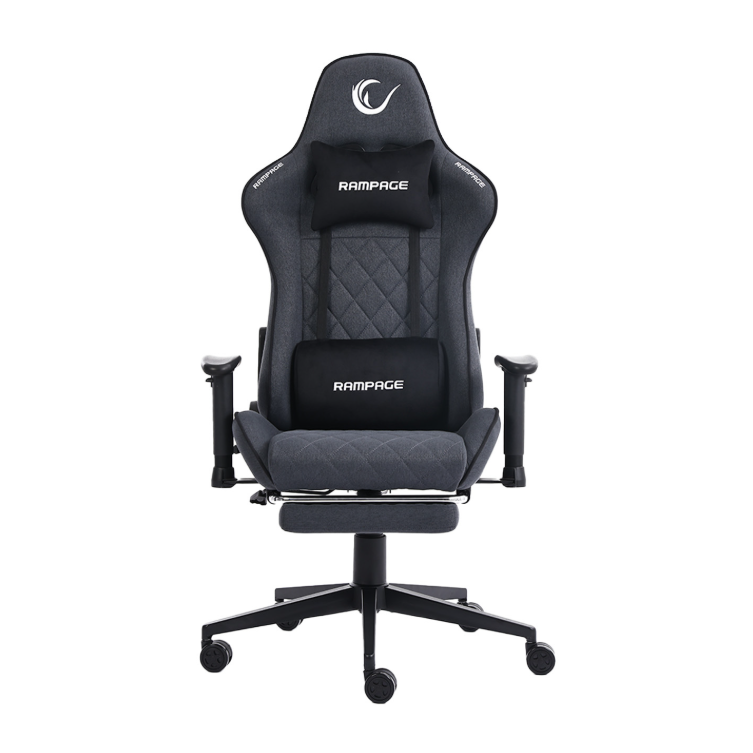 Rampage KL-R29 Myth Pro Üst Seviye Terletmez Kumaş Gri Gaming Oyuncu Koltuğu