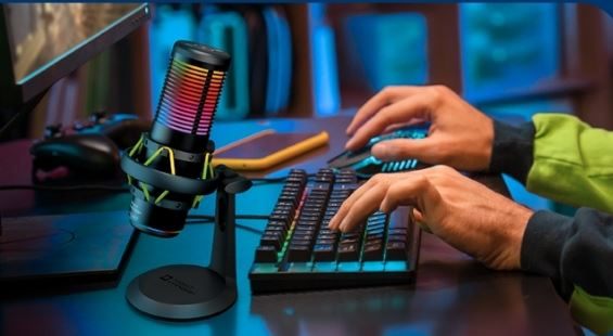Thonet & Vander VX320 Yayıncı Mikrofonu Dokunmatik Rgb LED Titreşim Önleme Çok Yönlü Kardioid 