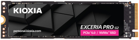 Kioxia Exceria Pro G2 LVE10Z2T04G8 2TB Gen5 14900/13400MB/sn NVMe PCIe M.2 SSD