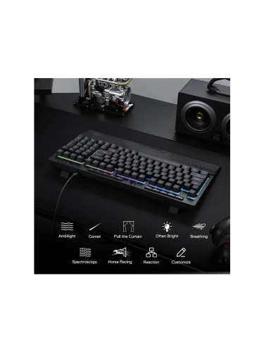 Redragon K515 Pro Shiva Rgb Kablosuz Membranlı Türkçe Oyun Klavyesi