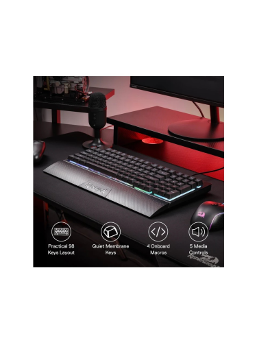 Redragon K515 Pro Shiva Rgb Kablosuz Membranlı Türkçe Oyun Klavyesi