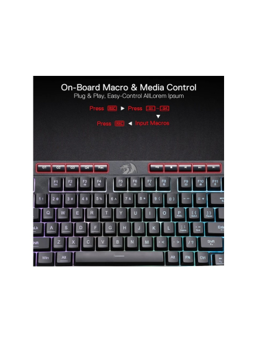 Redragon K515 Pro Shiva Rgb Kablosuz Membranlı Türkçe Oyun Klavyesi