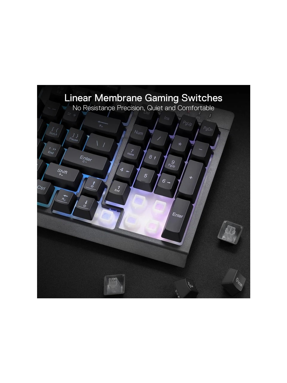 Redragon K515 Pro Shiva Rgb Kablosuz Membranlı Türkçe Oyun Klavyesi