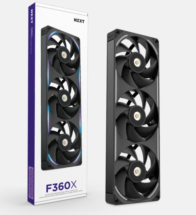  NZXT F360X Performance RGB Fan – Black (RF-U36PN-B1)