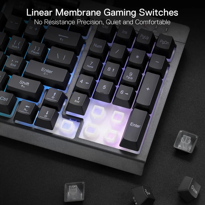 Redragon K515 Pro Shiva RGB Kablosuz Membranlı Smooth Lineer Switch Türkçe Oyuncu Klavyesi