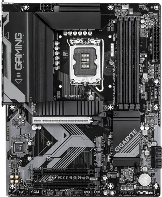 Gigabyte B760 GAMING X WIFI6E Gen5 Intel Soket 1700 DDR5 7600MHz(OC) ATX Gaming Anakart
