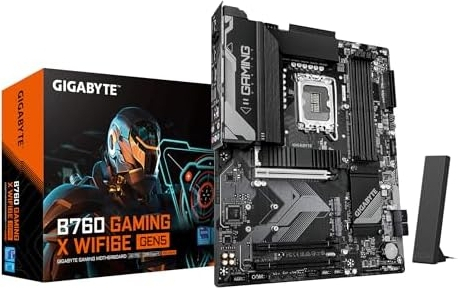 Gigabyte B760 GAMING X WIFI6E Gen5 Intel Soket 1700 DDR5 7600MHz(OC) ATX Gaming Anakart