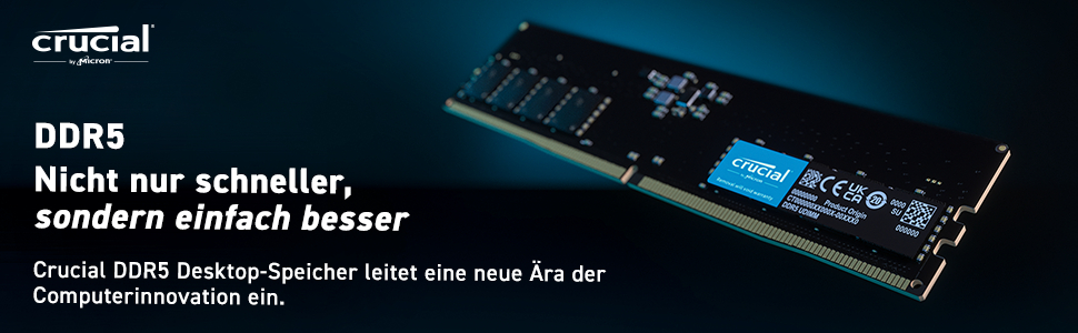 Crucial 16 GB 4800 MHz CL40 CT16G48C40U5 DDR5 Ram