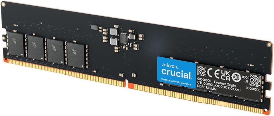 Crucial 16 GB 4800 MHz CL40 CT16G48C40U5 DDR5 Ram
