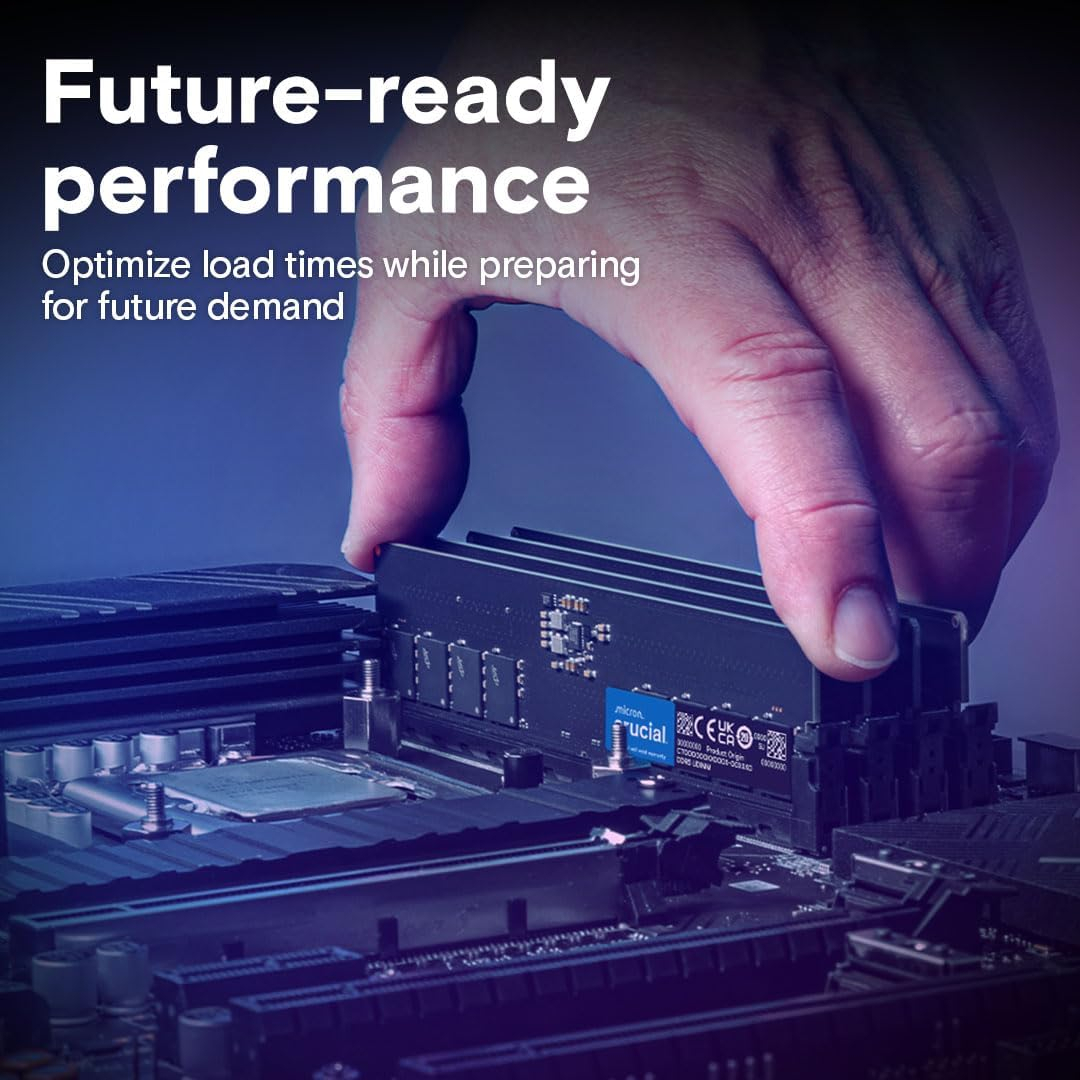 Crucial 16 GB 4800 MHz CL40 CT16G48C40U5 DDR5 Ram