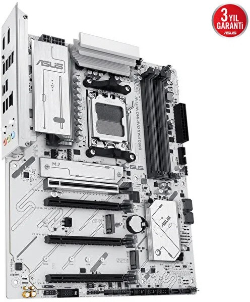 ASUS B850 MAX GAMING WIFI W AMD Soket AM5 B850 DDR5 8000+MT/s (OC) Wi-Fi 6E ATX Anakart (90MB1PR0-M0EAY0)
