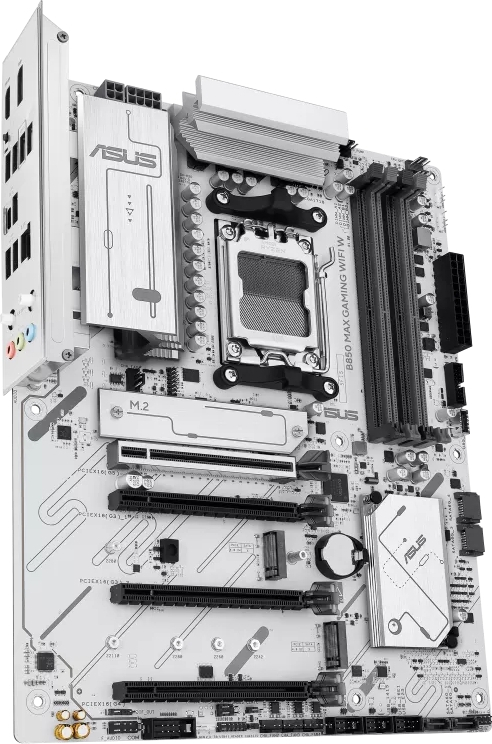ASUS B850 MAX GAMING WIFI W AMD Soket AM5 B850 DDR5 8000+MT/s (OC) Wi-Fi 6E ATX Anakart (90MB1PR0-M0EAY0)