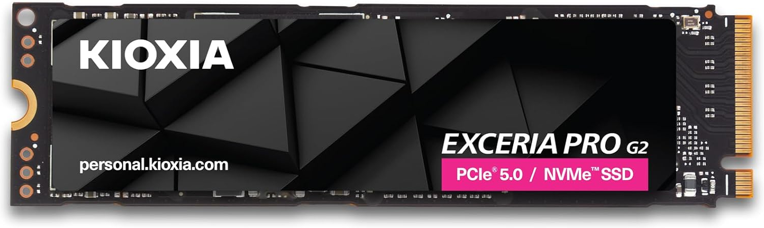 Kioxia Exceria Pro G2 LVE10Z1T02G8 1TB Gen5 14400/12700MB/sn NVMe PCIe M.2 SSD
