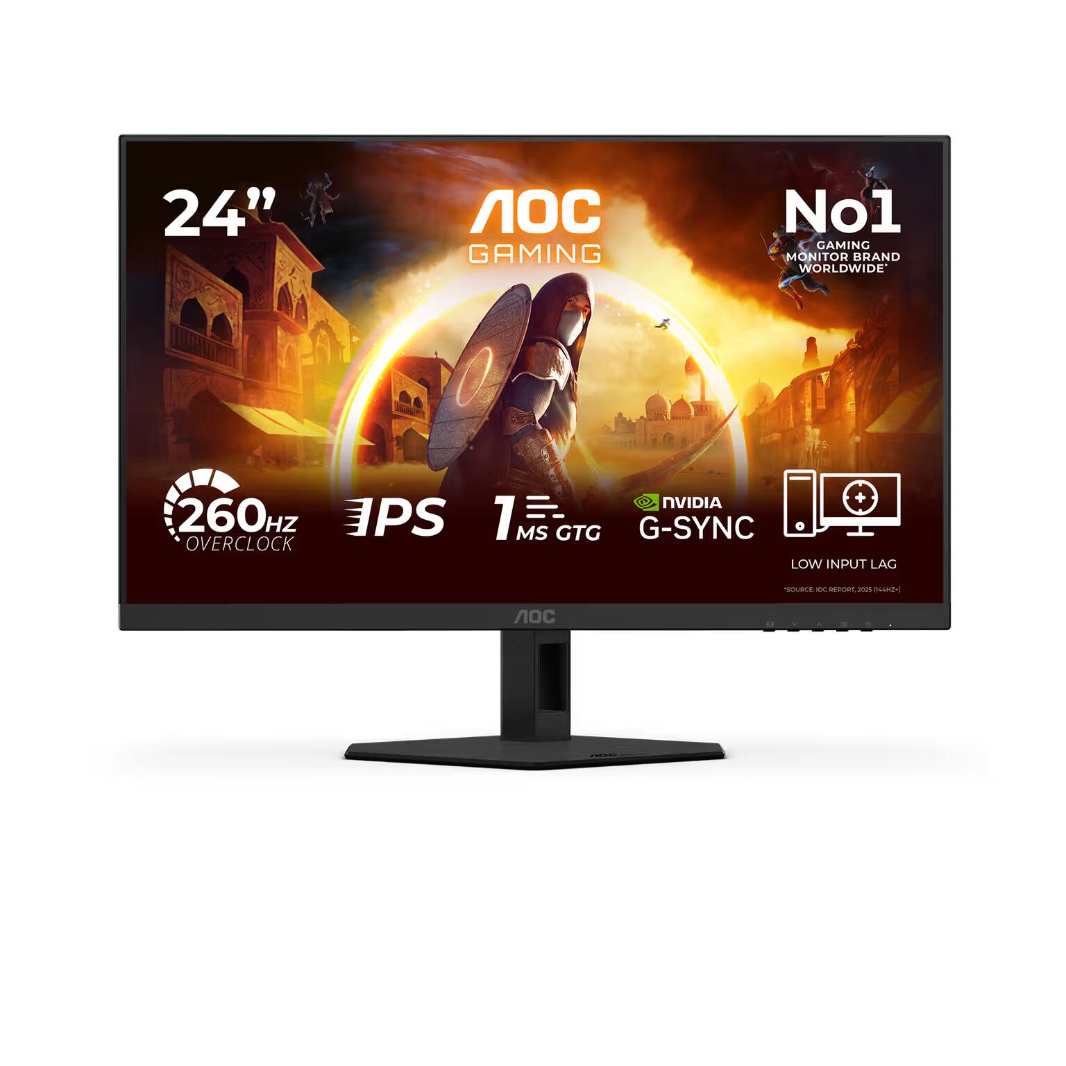 AOC 24G4ZRE 23.8″ 260Hz 0.3ms Adaptive Sync FHD Fast IPS Gaming Monitör