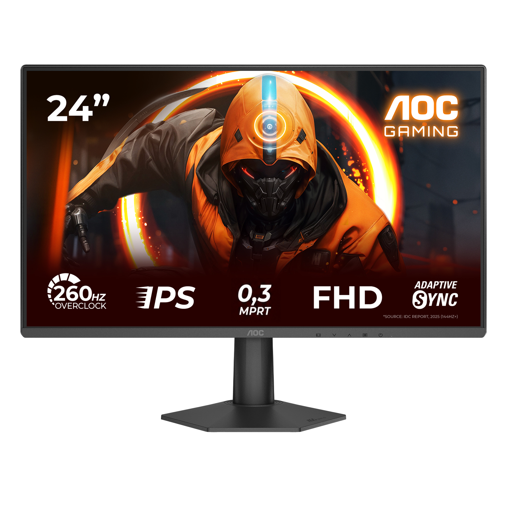 AOC 24G50Z2 23.8″ 260Hz 0.3ms Fast IPS Adaptive Sync HDR10  FHD Siyah Gaming Monitör