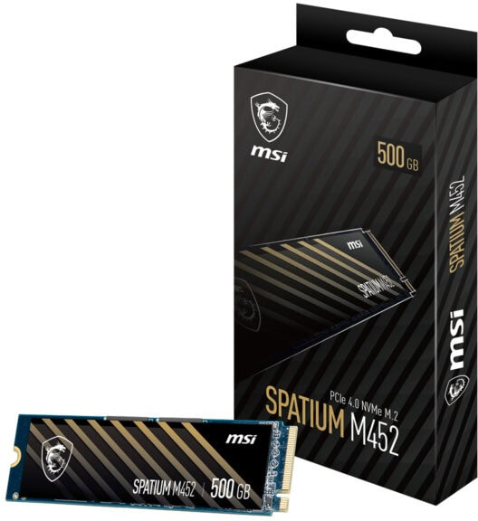 MSI Spatium M452 500GB 3600/3100MB/s PCIe Gen 4.0 NVMe M.2 SSD