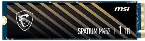 MSI Spatium M452 1TB 3600/3100MB/s PCIe Gen 4.0 NVMe M.2 SSD