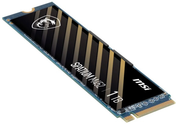 MSI Spatium M452 1TB 3600/3100MB/s PCIe Gen 4.0 NVMe M.2 SSD
