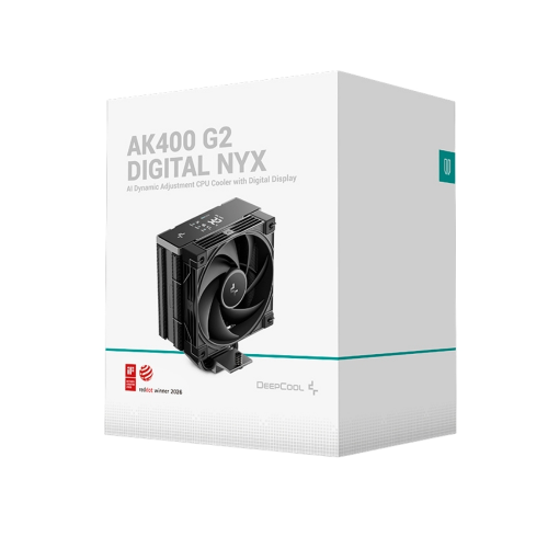 DeepCool AK400 G2 DIGITAL NYX 120mm Kule Tipi Siyah İşlemci Soğutucu