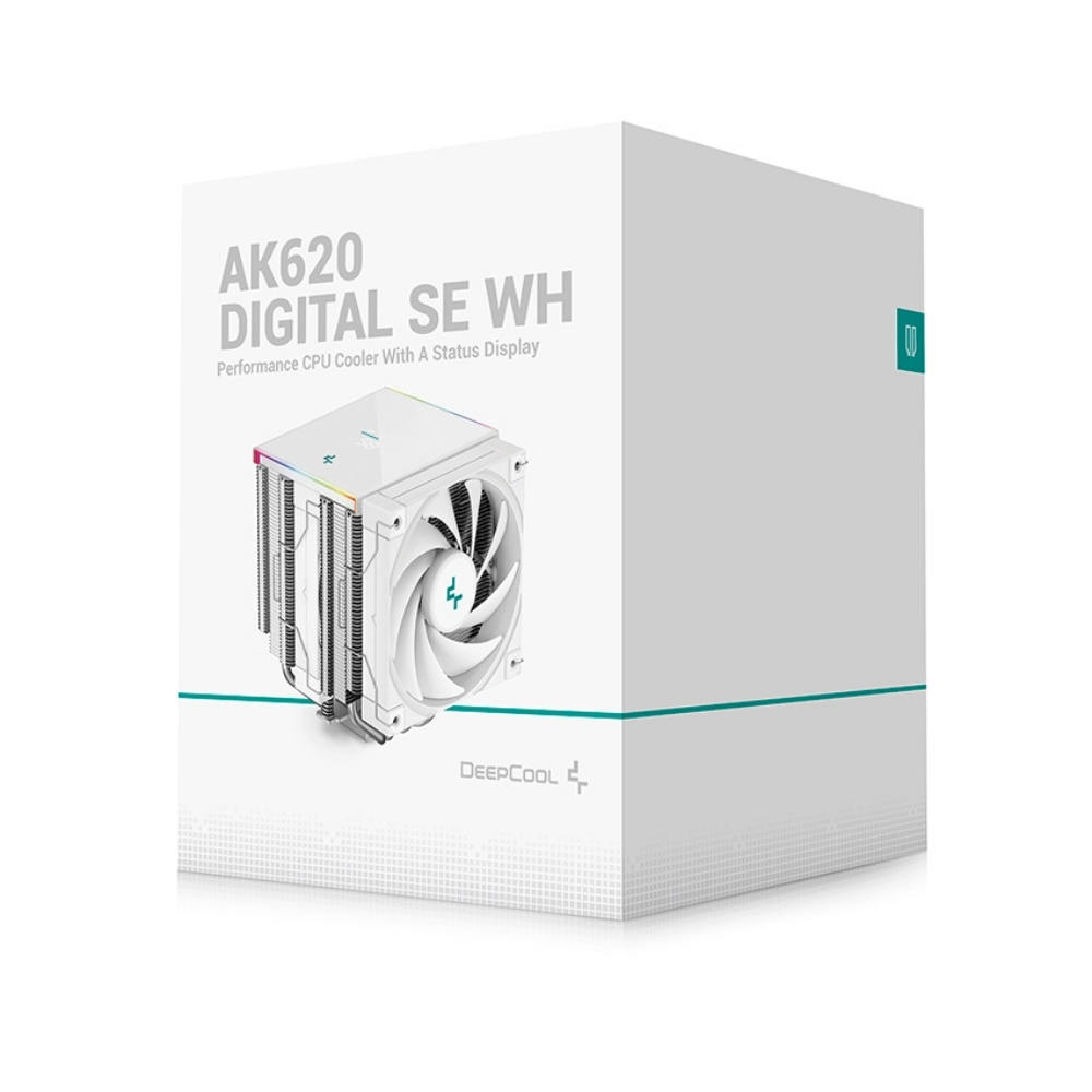 DeepCool AK620-DIGITAL-SE-WH 2x120mm Kule Tipi Beyaz İşlemci Soğutucu