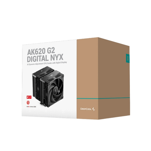 DeepCool AK620-G2-DIGITAL-NYX 2x120mm Kule Tipi Siyah İşlemci Soğutucu