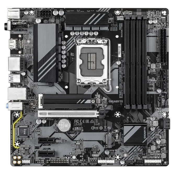 GIGABYTE B760M DS3H WIFI6E GEN5 HDMI VGA DP 1700P