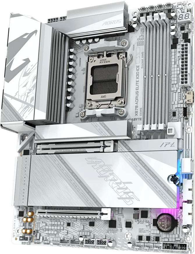 GIGABYTE X870 A ELITE X ICE AMD ANAKART