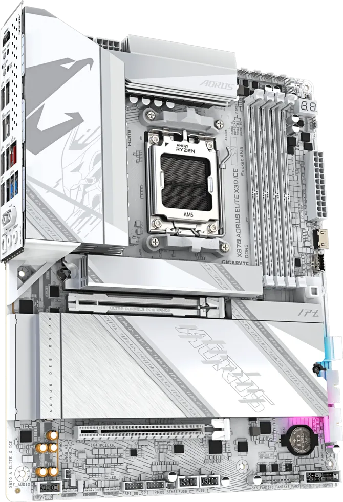 GIGABYTE X870 A ELITE X ICE AMD ANAKART