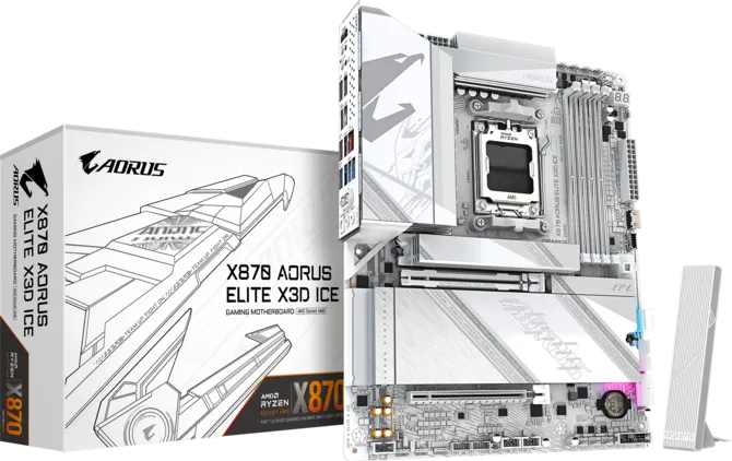GIGABYTE X870 A ELITE X ICE AMD ANAKART